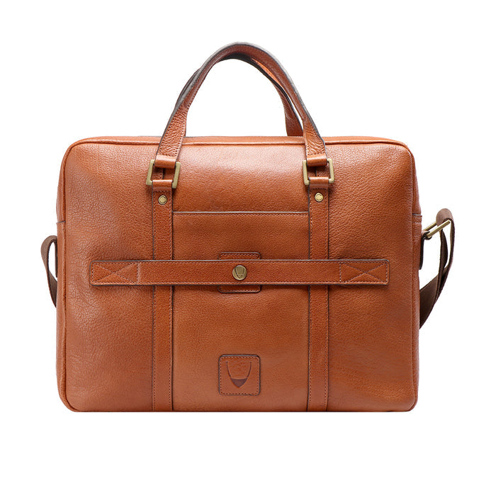 Sherlock 03 Tan Leather  Briefcase