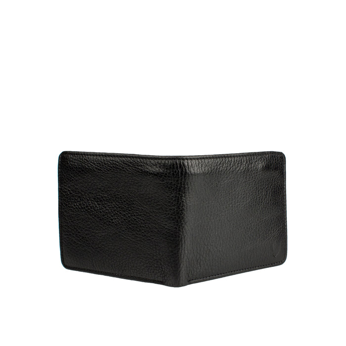 Shiraz Black Leather Bi-Fold Wallet