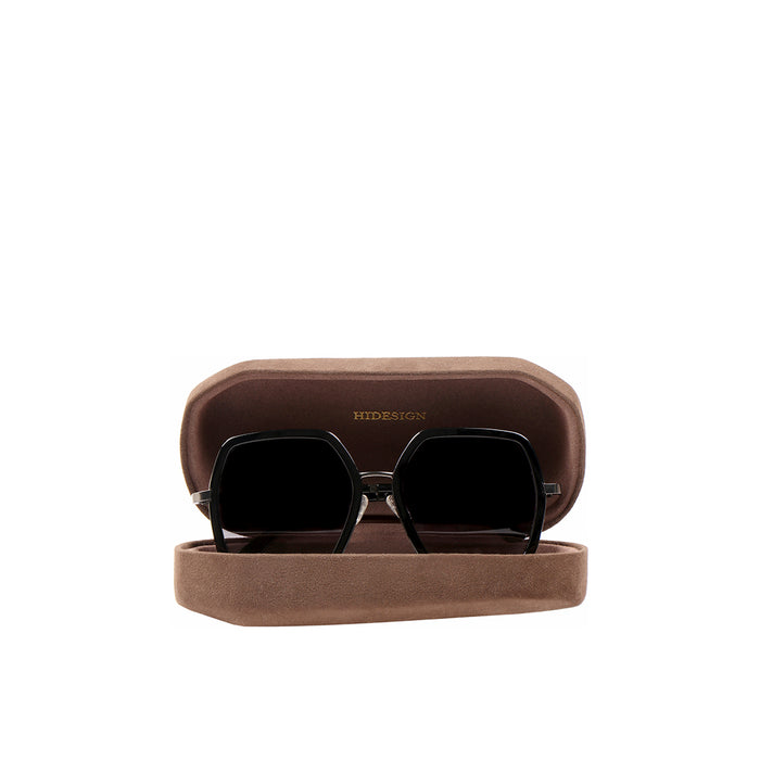 Sicily Women's Black Oversized Sunglasses