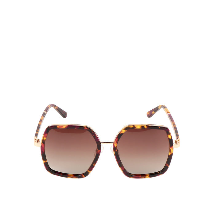Sicily Women's Brown Oversized Sunglasses