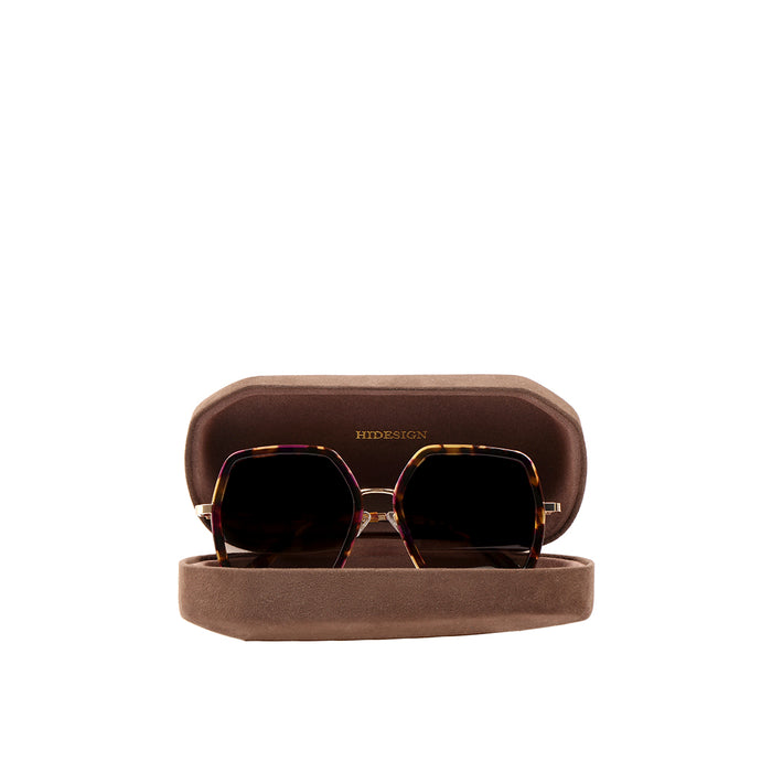 Sicily Women's Brown Oversized Sunglasses