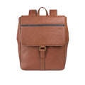 Sigmund 02 Tan Leather  Backpack