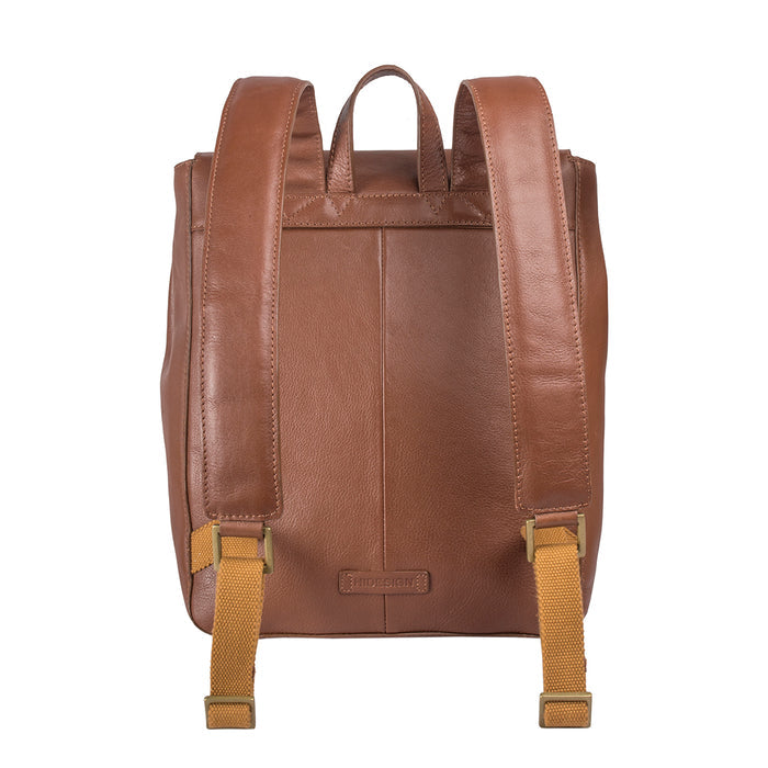 Sigmund 02 Tan Leather  Backpack