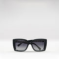 Sirocco Women's Black Rectangular Cat Eye Sunglasses
