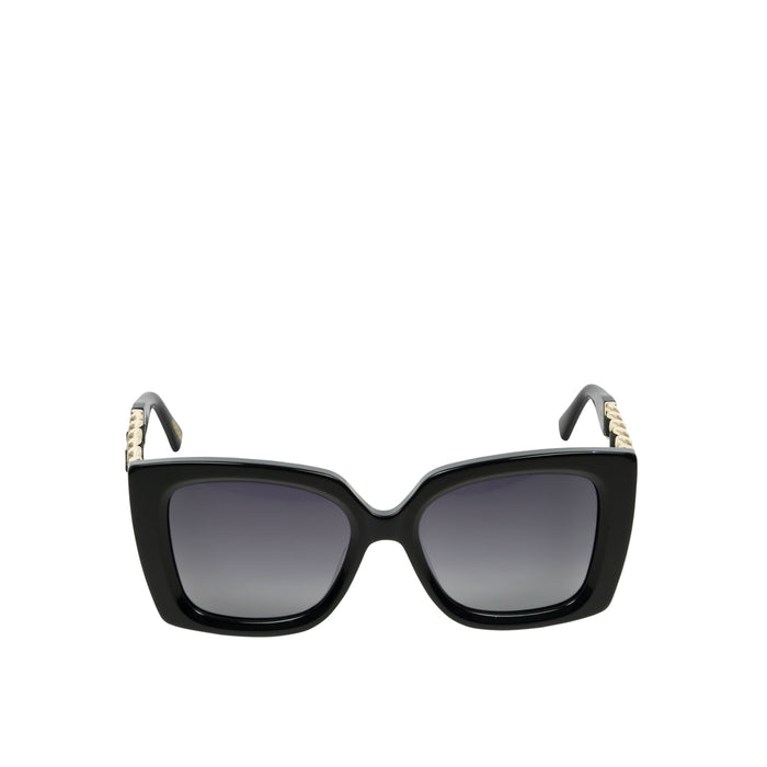 Sirocco Women's Black Rectangular Cat Eye Sunglasses