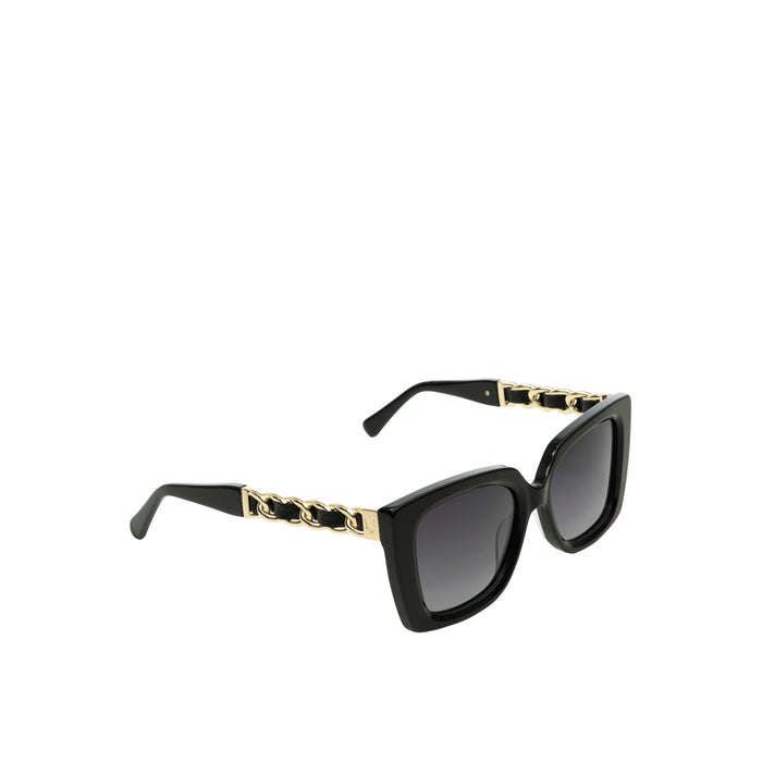 Sirocco Women's Black Rectangular Cat Eye Sunglasses