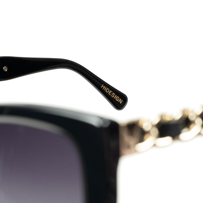 Sirocco Women's Black Rectangular Cat Eye Sunglasses