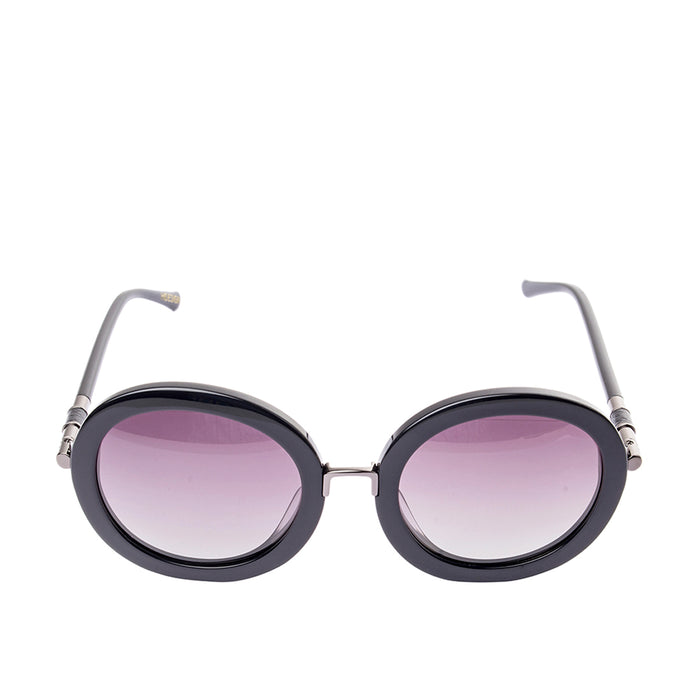Skii Women's Black Round Sunglasses