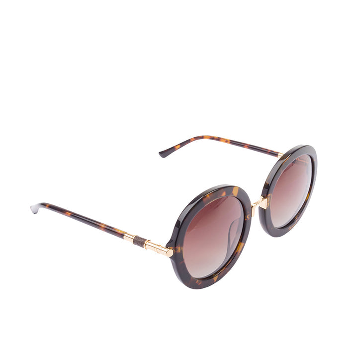 Skii Women's Brown Round Sunglasses