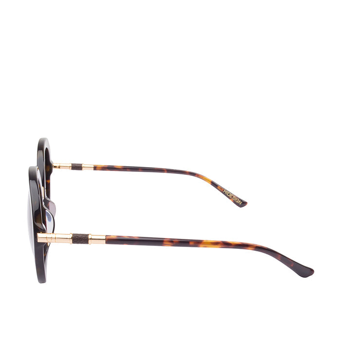 Skii Women's Brown Round Sunglasses