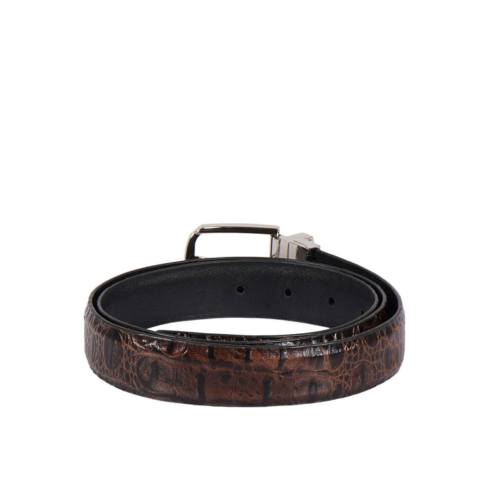 Skye Blair Men's Brown Reversible Leather Belt