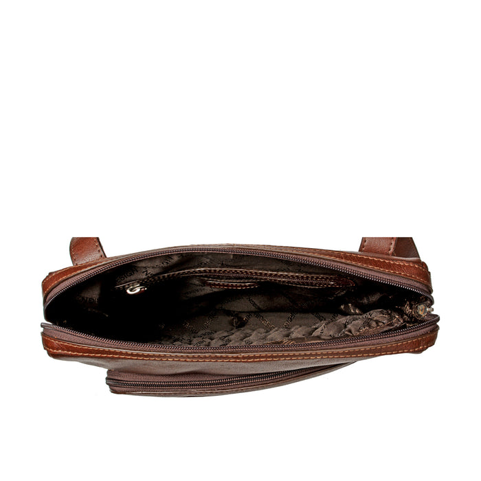 Slider 03 Brown Leather  Crossbody