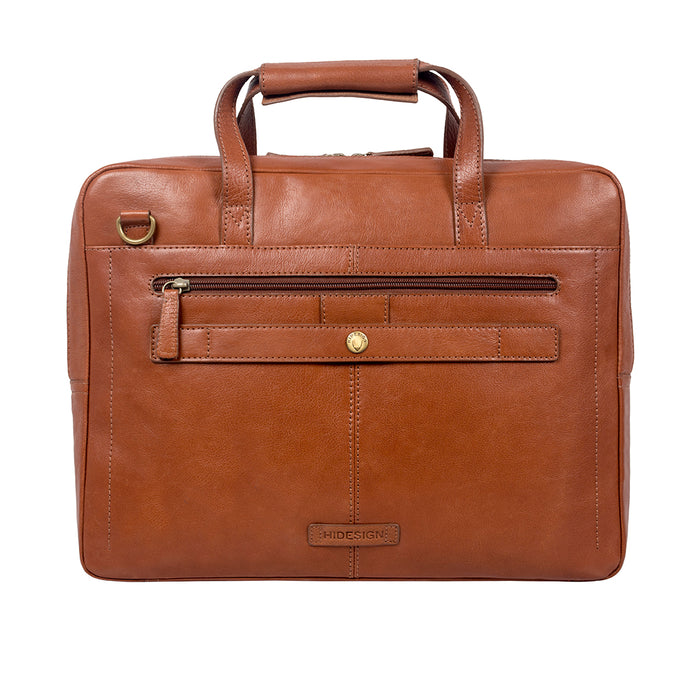 Socrates 01 Tan Leather  Briefcase