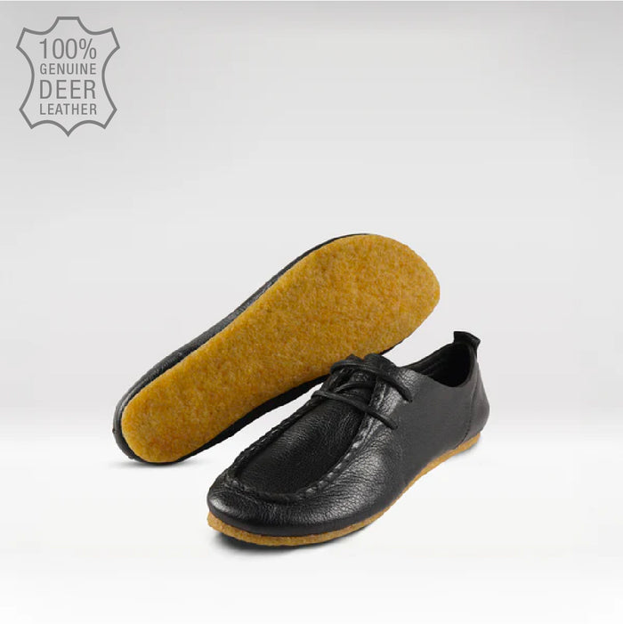 Soneva Women's Black Leather Shoes
