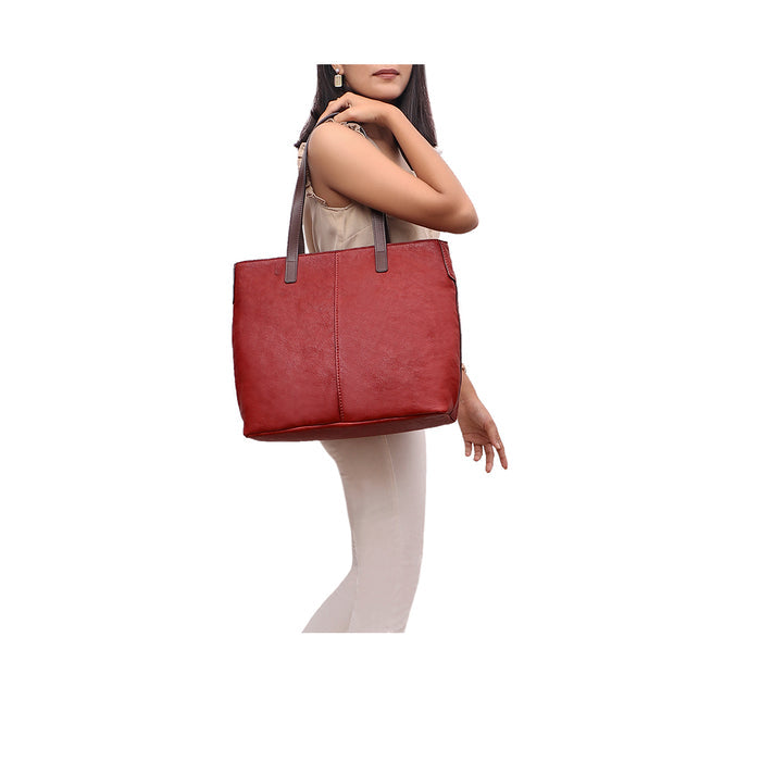Sonoma 01 Marsala Leather Tote Bag