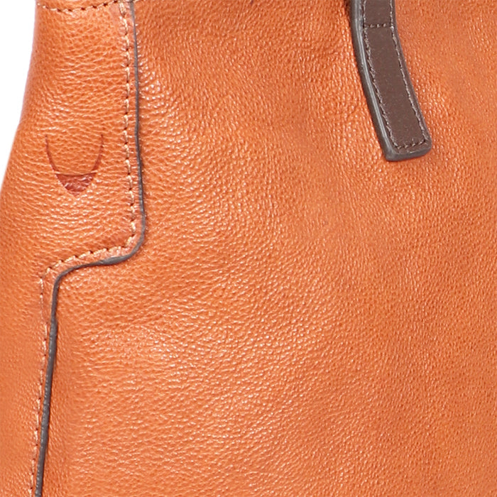 Sonoma 01 Orange Leather Tote Bag