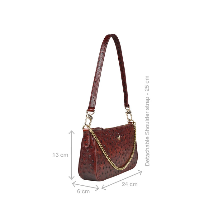 Sophi Red Leather Bucket Bag