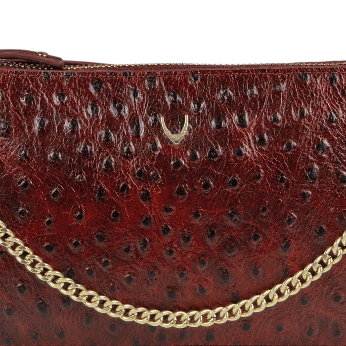 Sophi Red Leather Bucket Bag