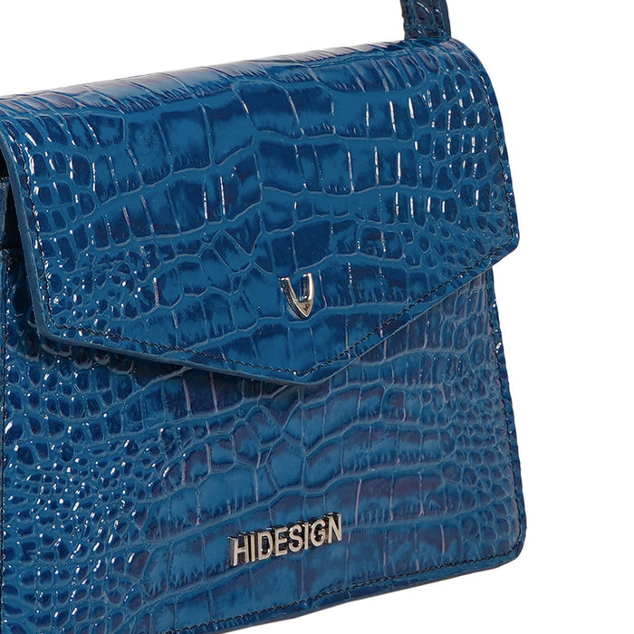 Sovera 02 Blue Leather Shoulder Bag