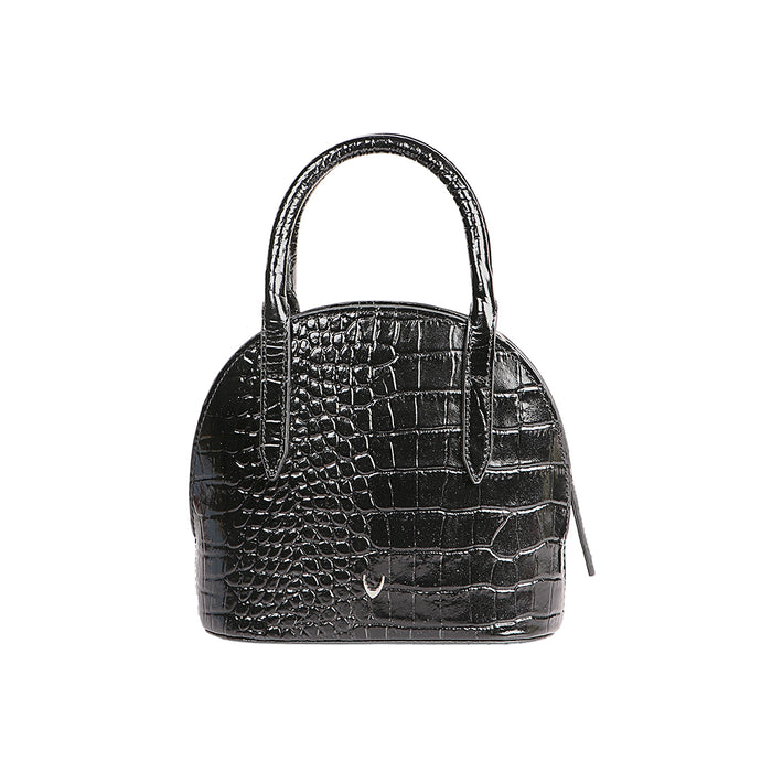 Spiga 02 Black Leather Sling Bag