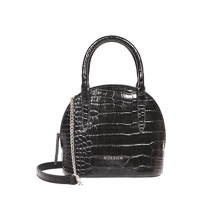 Spiga 02 Black Leather Sling Bag