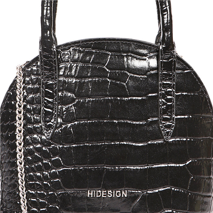 Spiga 02 Black Leather Sling Bag
