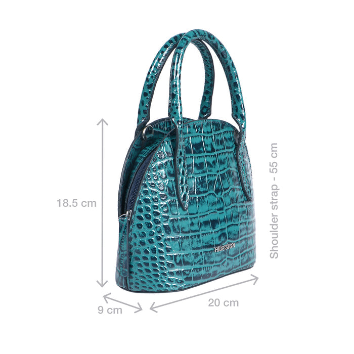 Spiga 02 Blue Leather Sling Bag