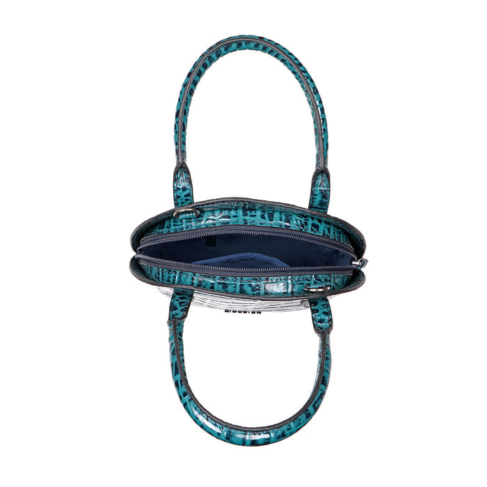 Spiga 02 Blue Leather Sling Bag