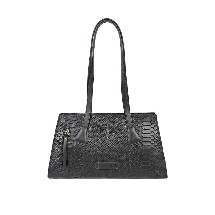 Spruce 03 Sb Black Leather Tote Bag