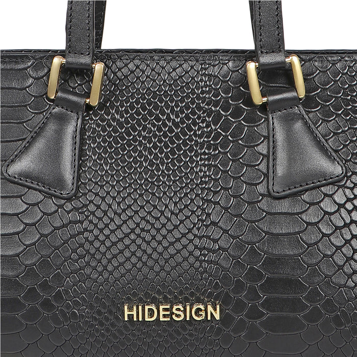 Spruce 03 Sb Black Leather Tote Bag