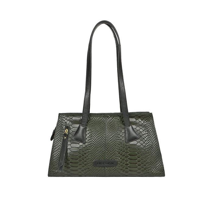 Spruce 03 Sb Green Leather Tote Bag