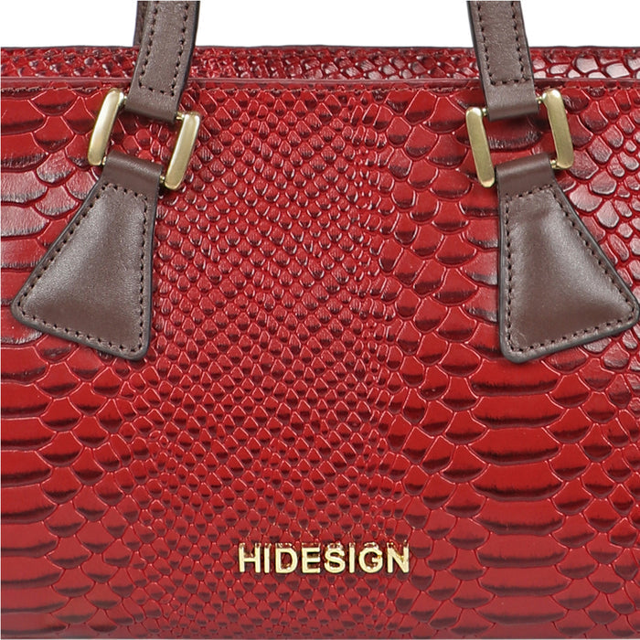 Spruce 03 Sb Red Leather Tote Bag
