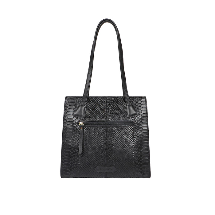 Spruce 04 Sb Black Leather Tote Bag