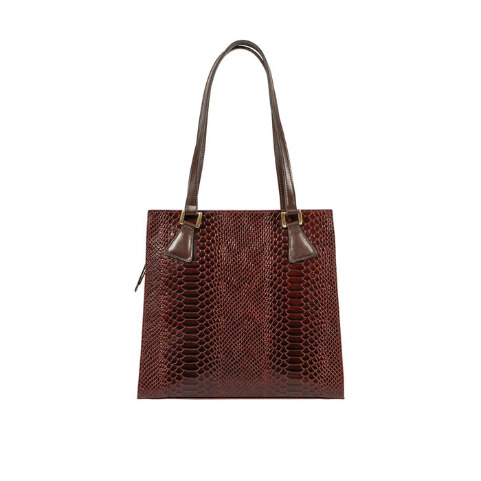 Spruce 04 Sb Red Leather Tote Bag