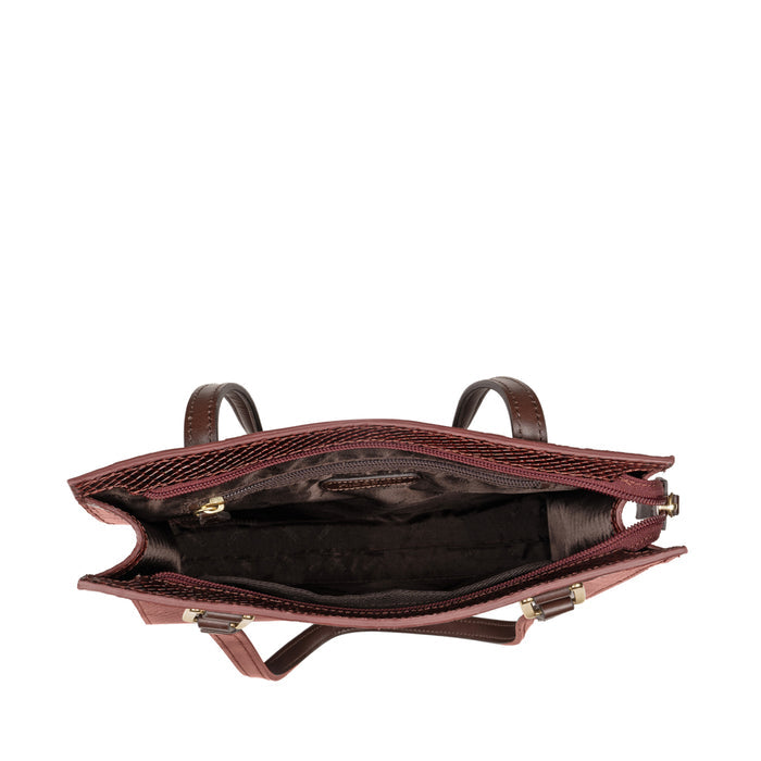 Spruce 04 Sb Red Leather Tote Bag