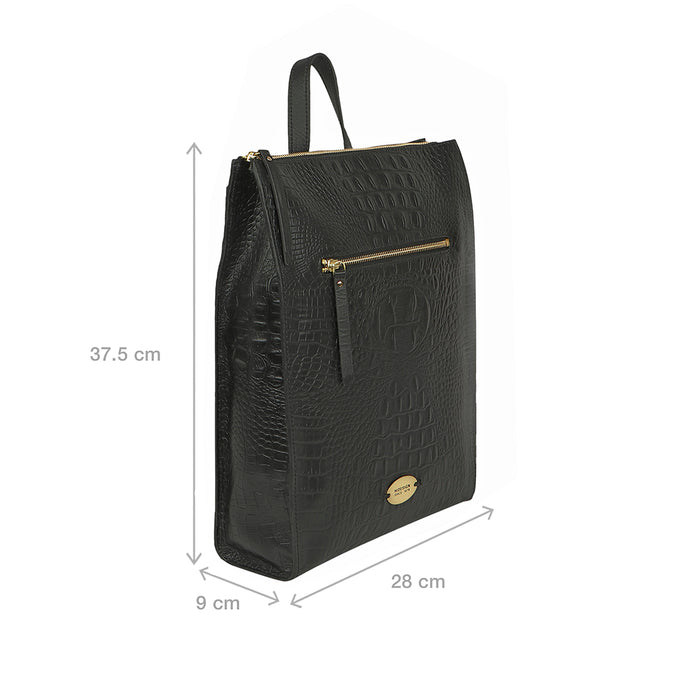 Spruce 05 Sb Black Leather Backpack