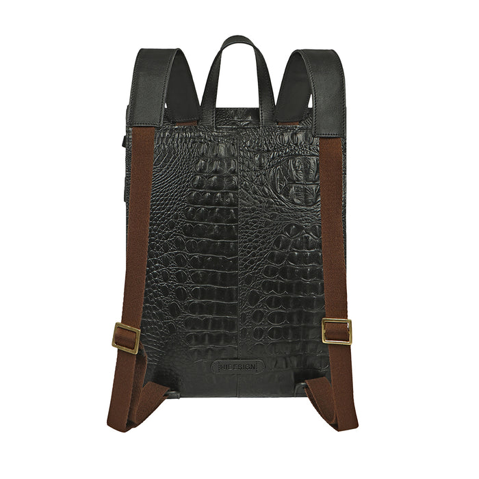 Spruce 05 Sb Black Leather Backpack
