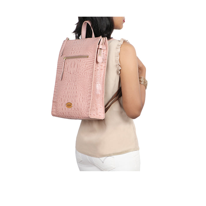 Spruce 05 Sb Pink Leather Backpack