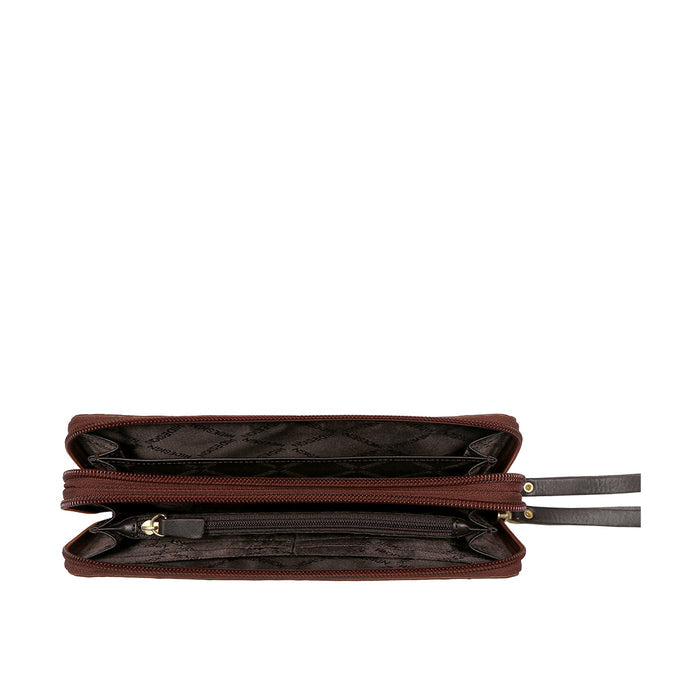 SPRUCE W2 SB(RF) DOUBLE ZIP AROUND WALLET - Hidesign