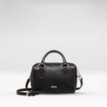 St. Martin 01 Black Leather Bowling Bag