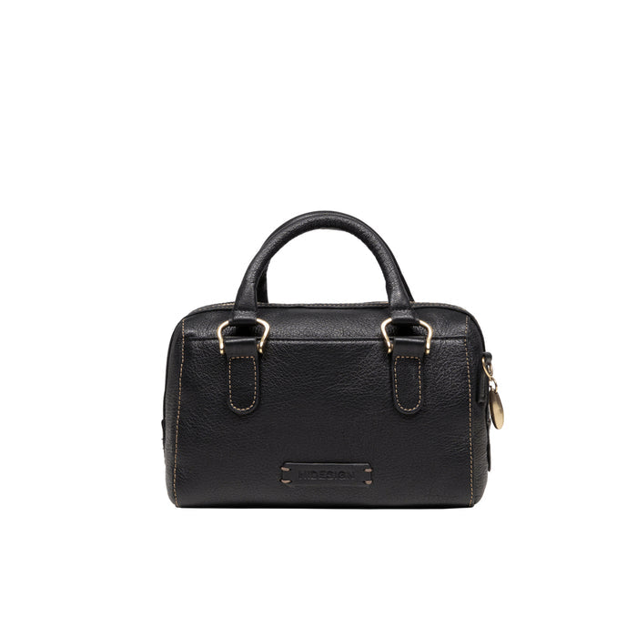 St. Martin 01 Black Leather Bowling Bag