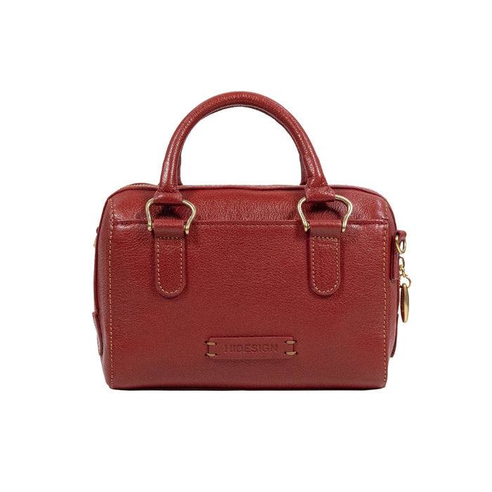 St. Martin 01 Red Leather Bowling Bag