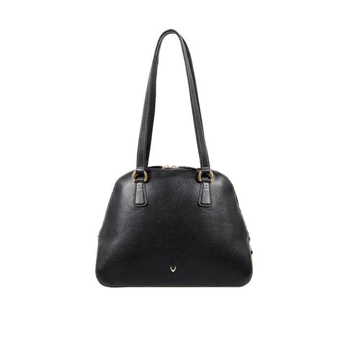 St. Martin 02 Black Leather Shoulder Bag