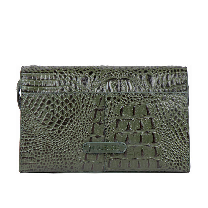 Stampa 02 Green Leather Sling Bag