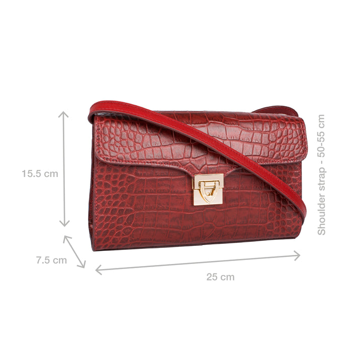 Stampa 02 Marsala Leather Sling Bag