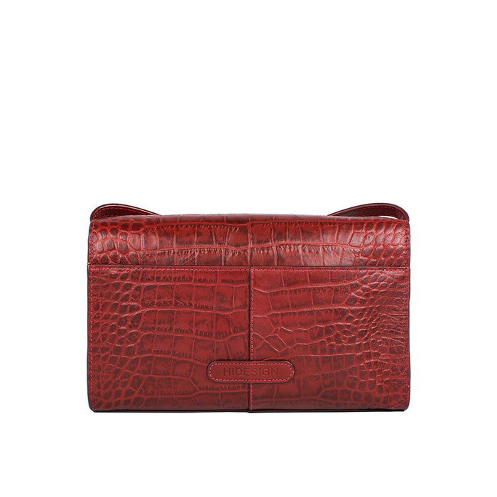 Stampa 02 Red Leather Sling Bag