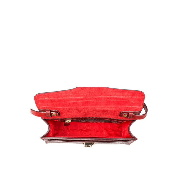 Stampa 02 Red Leather Sling Bag