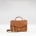 Sterling 01 Orange Leather Shoulder Bag