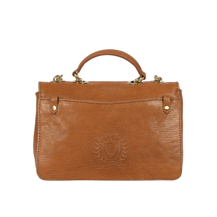 Sterling 01 Orange Leather Shoulder Bag