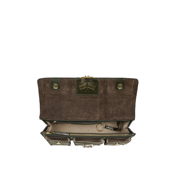 Sterling 02 Green Leather Shoulder Bag